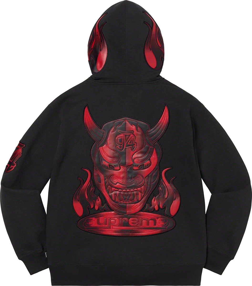 Demon Zip Up Hooded Sweatshirt view 6